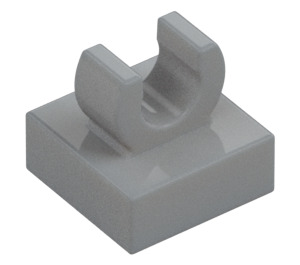 LEGO Medium Stone Gray Tile 1 x 1 with Clip (Raised "C") (15712 / 44842)