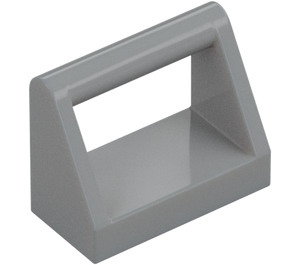 LEGO Medium Stone Gray Tile 1 x 2 with Handle (2432)