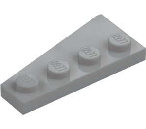 LEGO Medium Stone Gray Wedge Plate 2 x 4 Wing Right (41769)