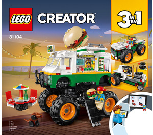 LEGO Monster Burger Truck Set 31104 Instructions