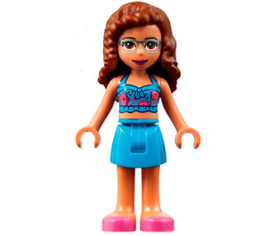 LEGO Olivia with Blue Top and Skirt Minifigure