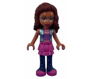 LEGO Olivia with Blue Waistcoat and Pink Dress Minifigure