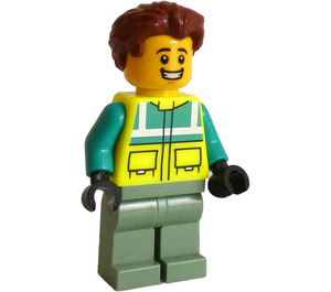 LEGO Paramedic with Reddish Brown Hair Minifigure