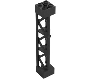 LEGO Support 2 x 2 x 10 Girder Triangular Vertical (Type 4 - 3 Posts, 3 Sections) (4687 / 95347)