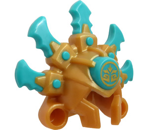 LEGO Headdress with Dark Turquoise Blades (69576 / 71547)