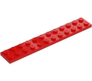 LEGO Red Plate 2 x 12 (2445)