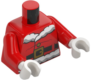 LEGO Red Santa with Candy Cane Minifig Torso (973 / 76382)