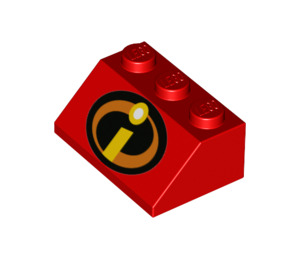 LEGO Slope 2 x 3 (45°) with Incredibles I Logo (3038 / 38135)