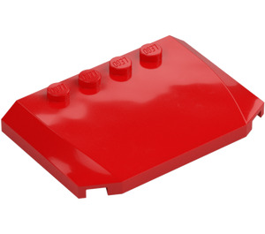 LEGO Red Wedge 4 x 6 Curved (52031)