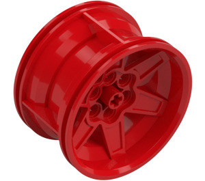 LEGO Red Wheel Rim Ø56 X 34 with 6 Holes (15038 / 51150)