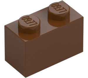 LEGO Reddish Brown Brick 1 x 2 with Bottom Tube (3004 / 93792)