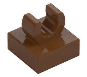 LEGO Reddish Brown Tile 1 x 1 with Clip (Raised "C") (15712 / 44842)