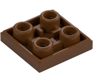 LEGO Reddish Brown Tile 2 x 2 Inverted (11203)