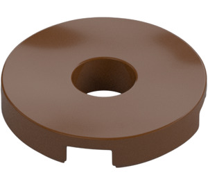 LEGO Reddish Brown Tile 2 x 2 Round with Hole in Center (15535)