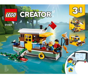 LEGO Riverside Houseboat Set 31093 Instructions