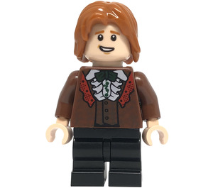 LEGO Ron Weasley with Reddish Brown Jacket and Ruffle Shirt Minifigure