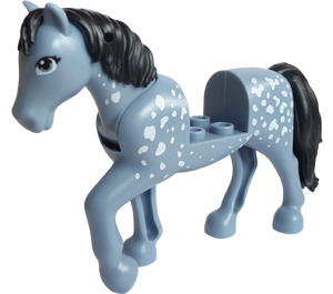 LEGO Sand Blue Horse with White Spots (77476)