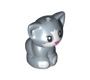 LEGO Sitting Cat (Small) with Dark Pink Nose (74618 / 74990)