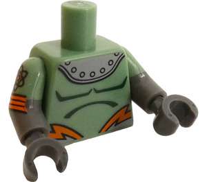 LEGO Sand Green Retro Spaceman Minifig Torso (973 / 16360)