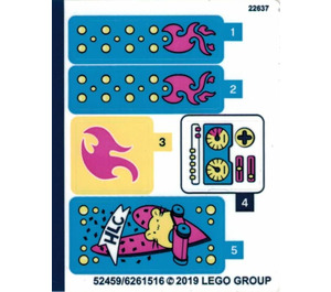 LEGO Sticker Sheet for Set 41383 (52459)