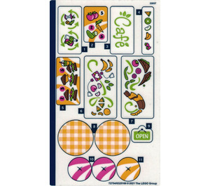 LEGO Sticker Sheet for Set 41444 (72754)