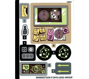 LEGO Sticker Sheet for Set 70418 (60466)