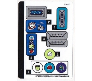 LEGO Sticker Sheet for Set 70428 (67023)