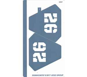 LEGO Sticker Sheet for Set 70609 (33386)