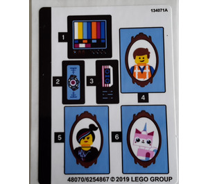 LEGO Sticker Sheet for Set 70831 (48070)
