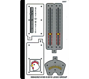 LEGO Sticker Sheet for Set 70920 (36842)