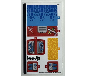 LEGO Sticker Sheet for Set 71458