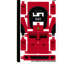 LEGO Sticker Sheet for Set 75890 (49141)