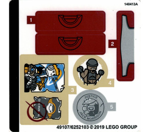 LEGO Sticker Sheet for Set 75972 (49107)