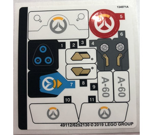 LEGO Sticker Sheet for Set 75975 (49112)