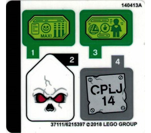 LEGO Sticker Sheet for Set 76096 (37111)