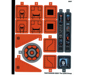 LEGO Sticker Sheet for Set 76193 (79007)