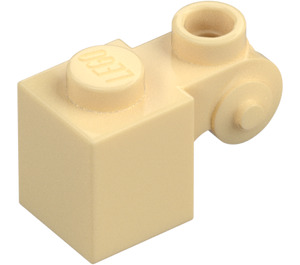 LEGO Tan Brick 1 x 1 x 2 with Scroll and Open Stud (20310)