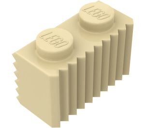 LEGO Tan Brick 1 x 2 with Grille (2877)