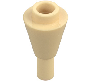 LEGO Tan Cone 1 x 1 Inverted with Bar (11610)