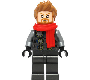 LEGO Thor with Pearl Dark Gray Suit and Scarf Minifigure