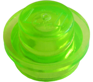 LEGO Transparent Bright Green Plate 1 x 1 Round (6141 / 30057)