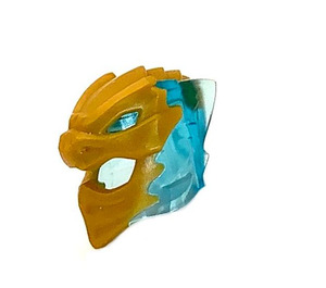 LEGO Ninjago Helmet with Flames and Gold Dragon Face