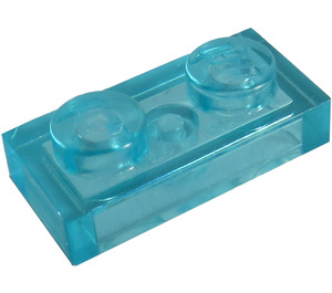 LEGO Transparent Light Blue Plate 1 x 2 (3023 / 28653)