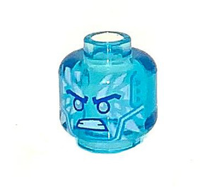 LEGO Zane Crystalized Head (Recessed Solid Stud) (1091 / 3626)