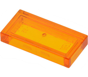 LEGO Transparent Orange Tile 1 x 2 with Groove (3069 / 30070)