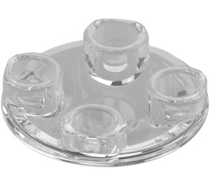 LEGO Transparent Plate 2 x 2 Round with Rounded Bottom (2654 / 28558)