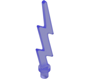 LEGO Transparent Purple Lightning Bolt (Single) (27256)