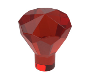 LEGO Transparent Red Diamond (28556 / 30153)