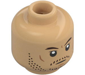 LEGO Din Djarin Head (Recessed Solid Stud) (3626 / 100563)