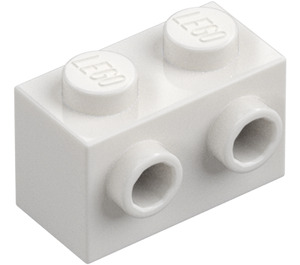 LEGO White Brick 1 x 2 with Studs on One Side (11211)